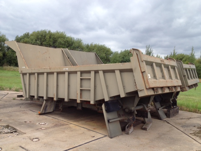 Roelof Heavy Duty Steel Rock Bodies with Edbro Tipping gear - Excellent condition - Govsales of ex military vehicles for sale, mod surplus